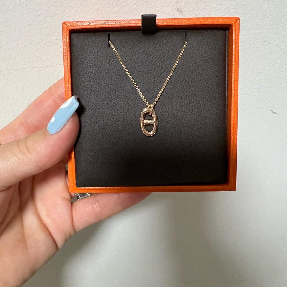 Hermes farandole 18k rose gold necklace BNIB